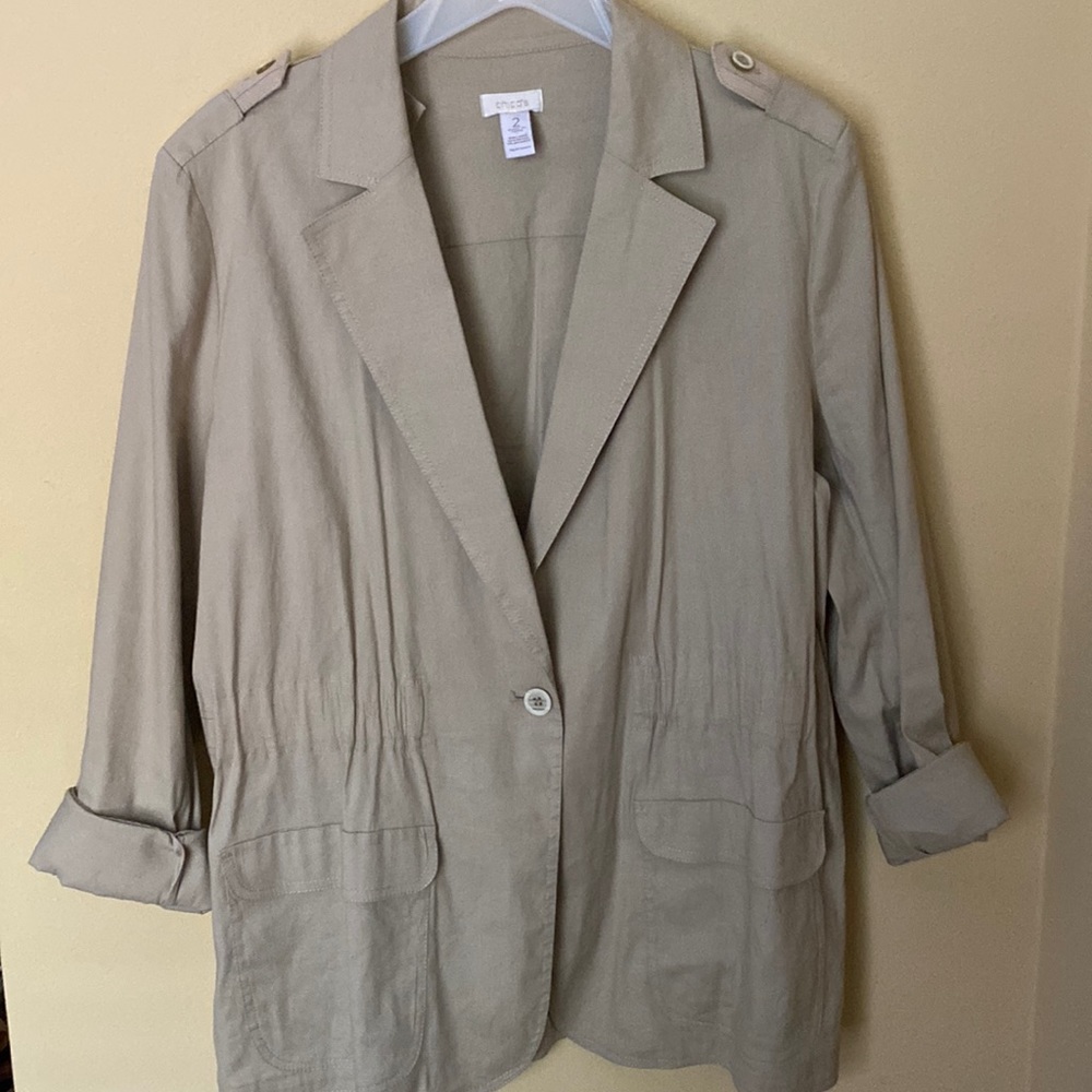 Chicos Linen Jacket